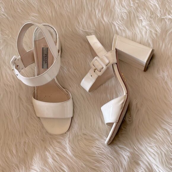 PRADA white heels - Picture 1 of 5
